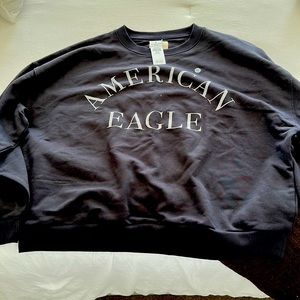 American Eagle Black crew neck sweatshirt size XL